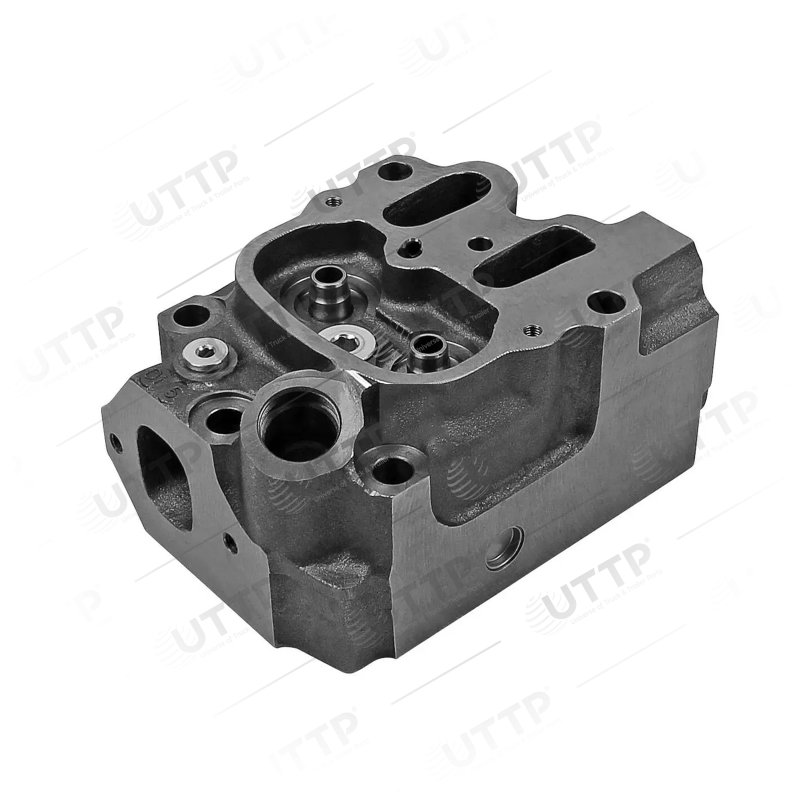 Cylinder head, without valves, with constant throttle