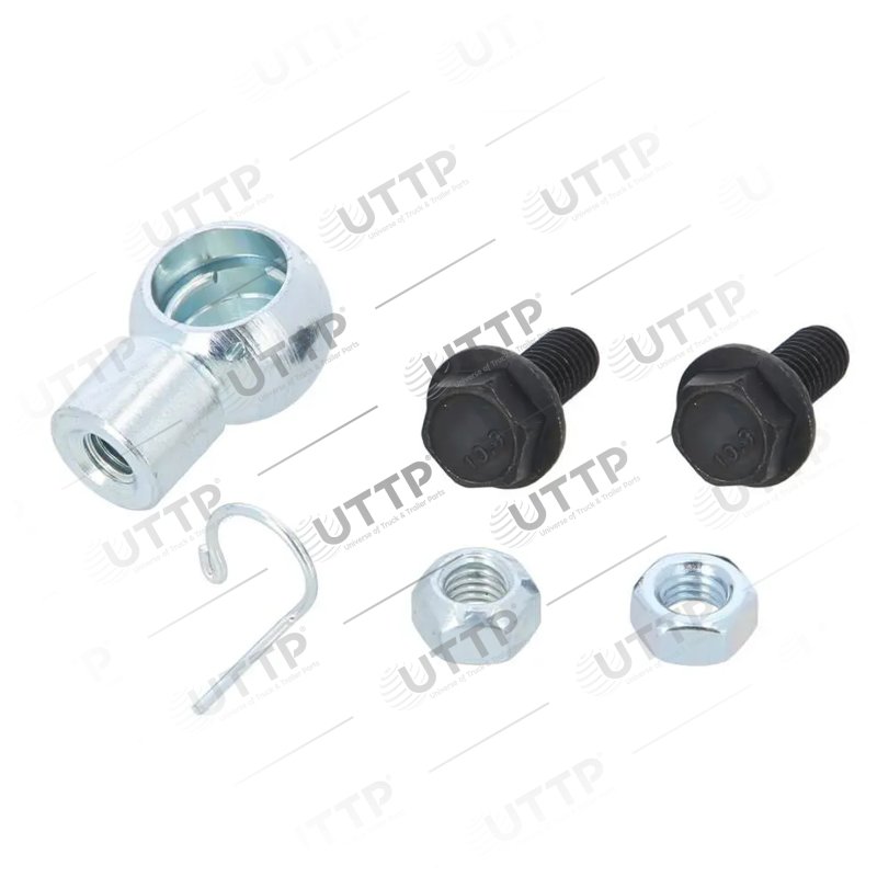 Mounting kit, cylinder, exhaust brake